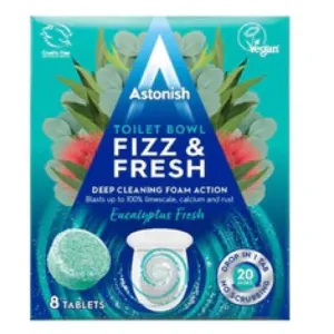 Astonish Fizz and Fresh Eucalyptus Toilet Tabs, 8 Tablets