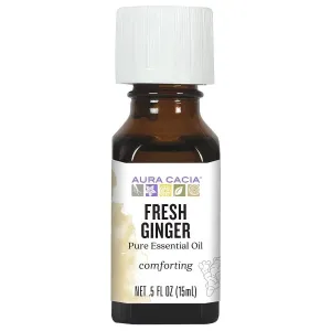 Aura Cacia Fresh Ginger Essential Oil 0.5 fl oz Oil