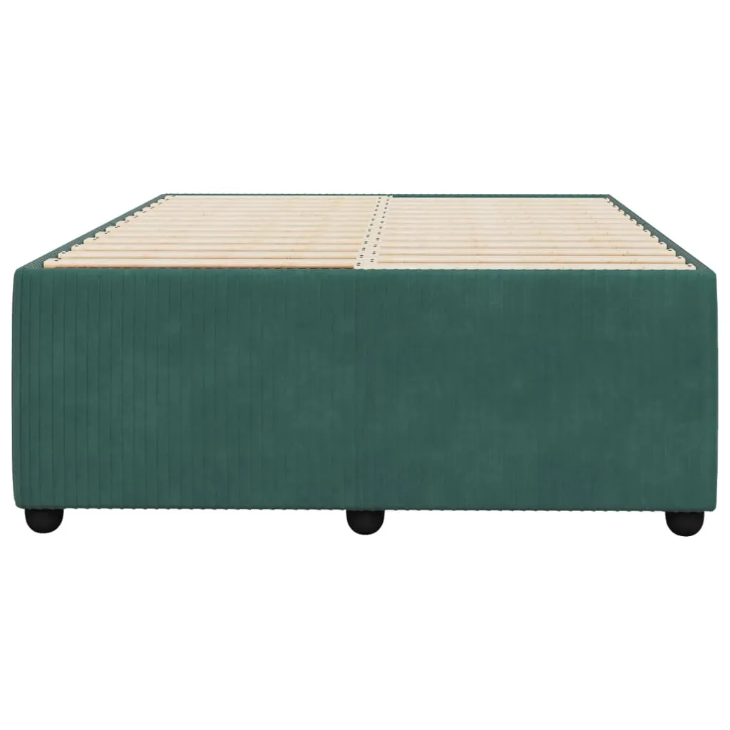 Bed Frame Dark Green 120x200 cm Velvet