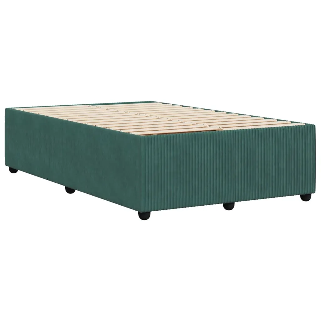 Bed Frame Dark Green 120x200 cm Velvet