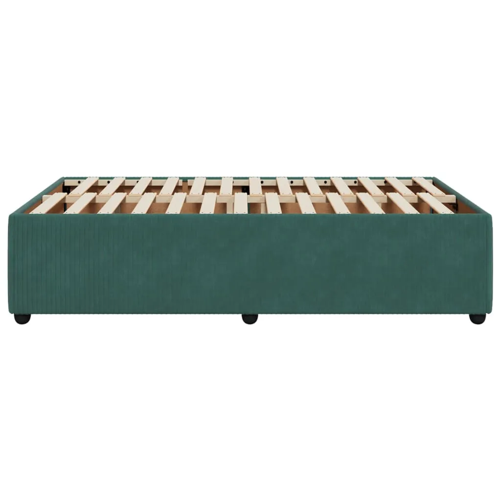 Bed Frame Dark Green 120x200 cm Velvet