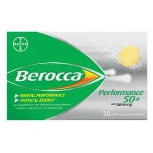 Berocca Focus 50  Multivitamin 20 Effervescent Tablets