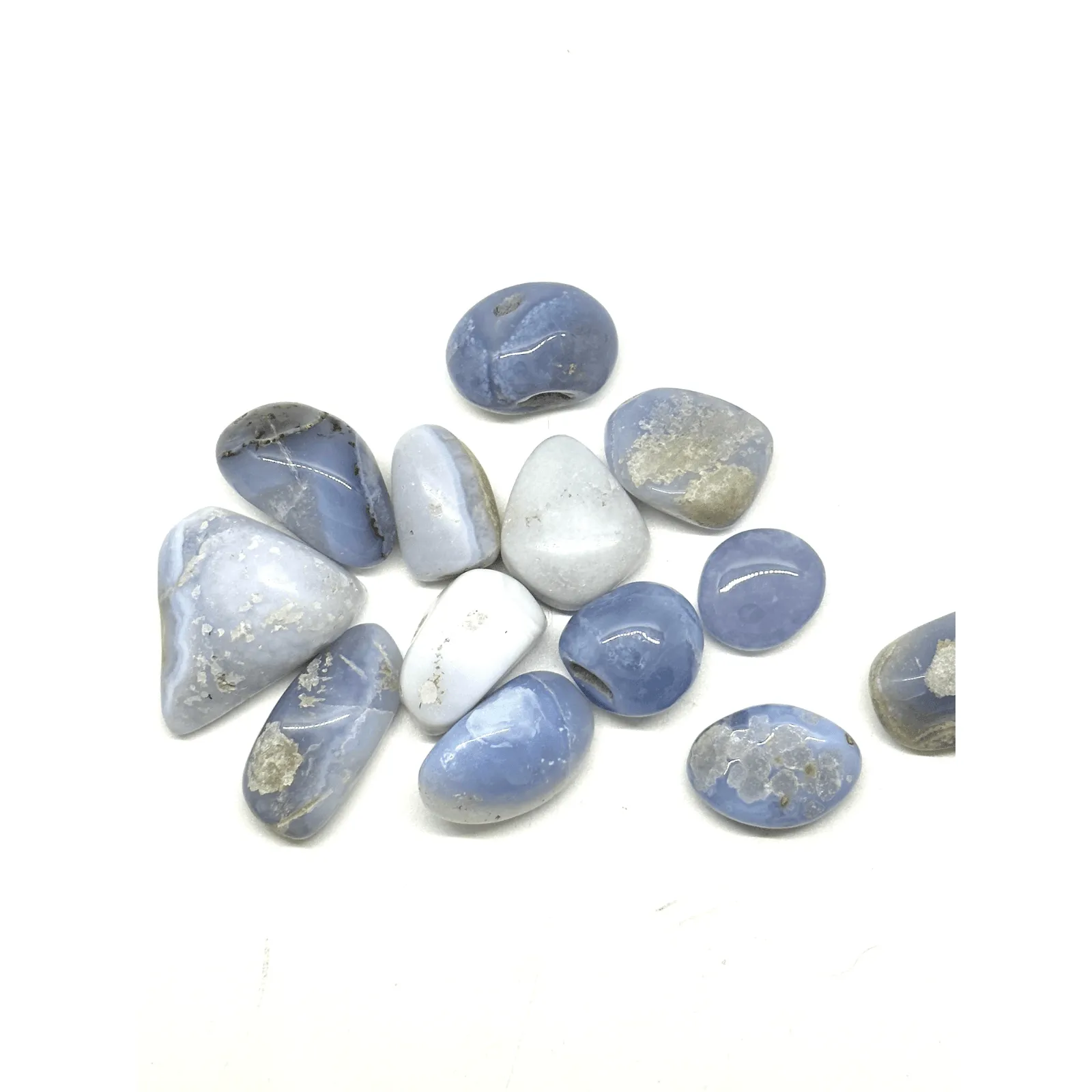 Blue Lace Agate Tumbled Stone