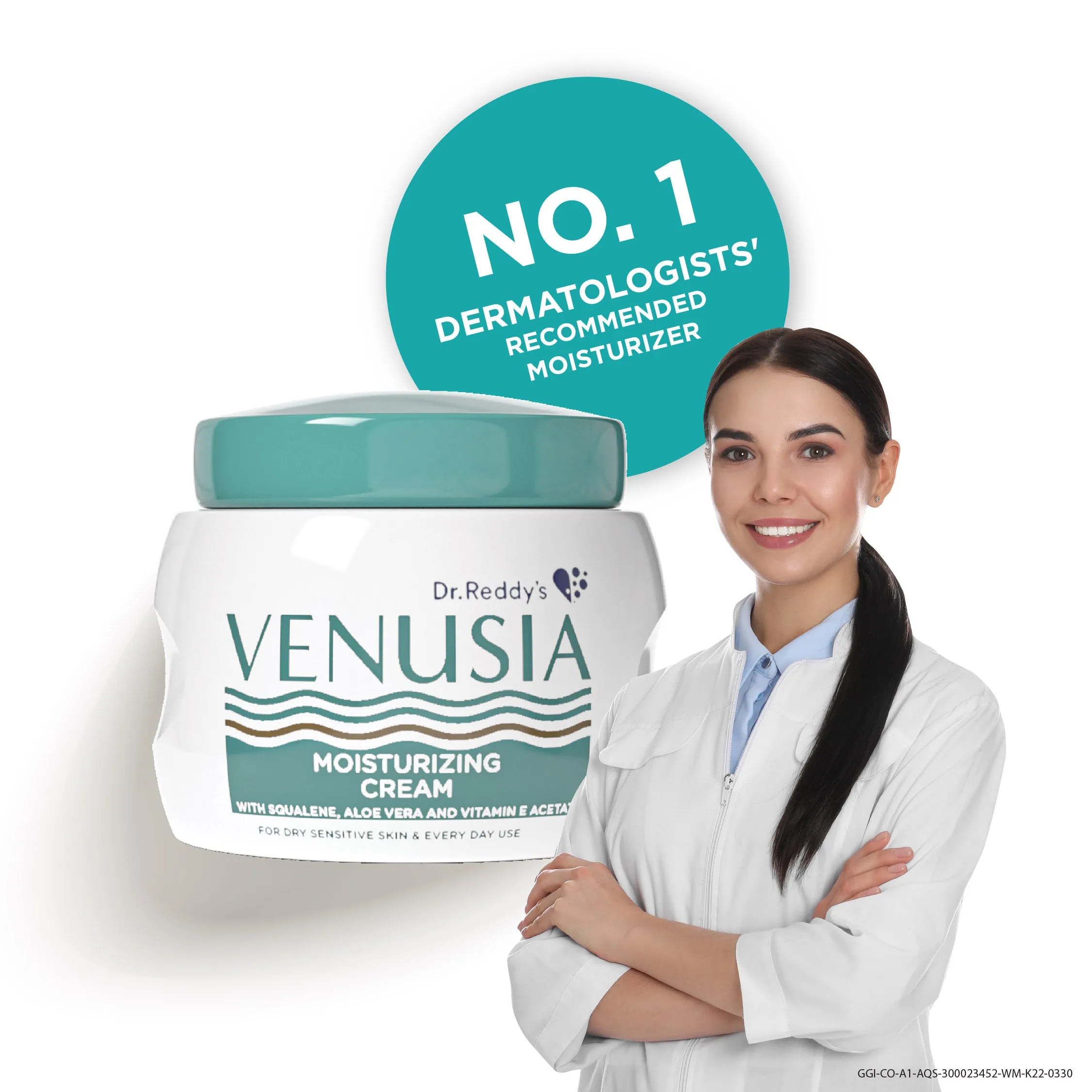 Dr. Reddy's Venusia Moisturizing Cream With Aloe Vera,Vitamin E & Squalene 100 GM