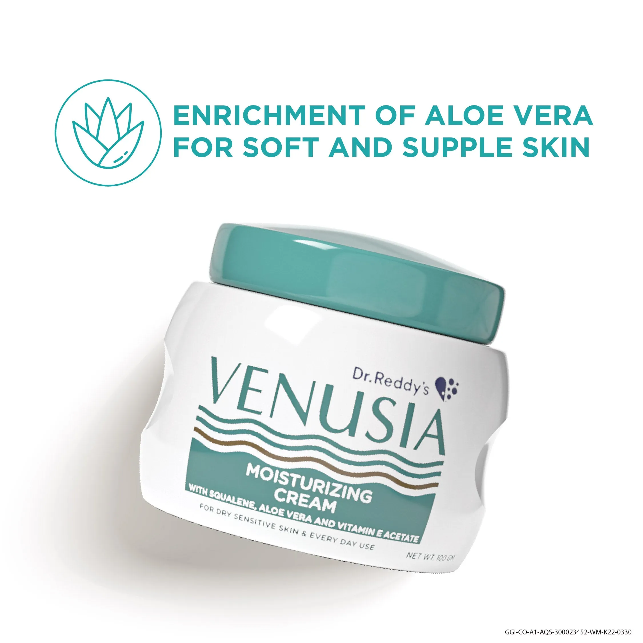 Dr. Reddy's Venusia Moisturizing Cream With Aloe Vera,Vitamin E & Squalene 100 GM