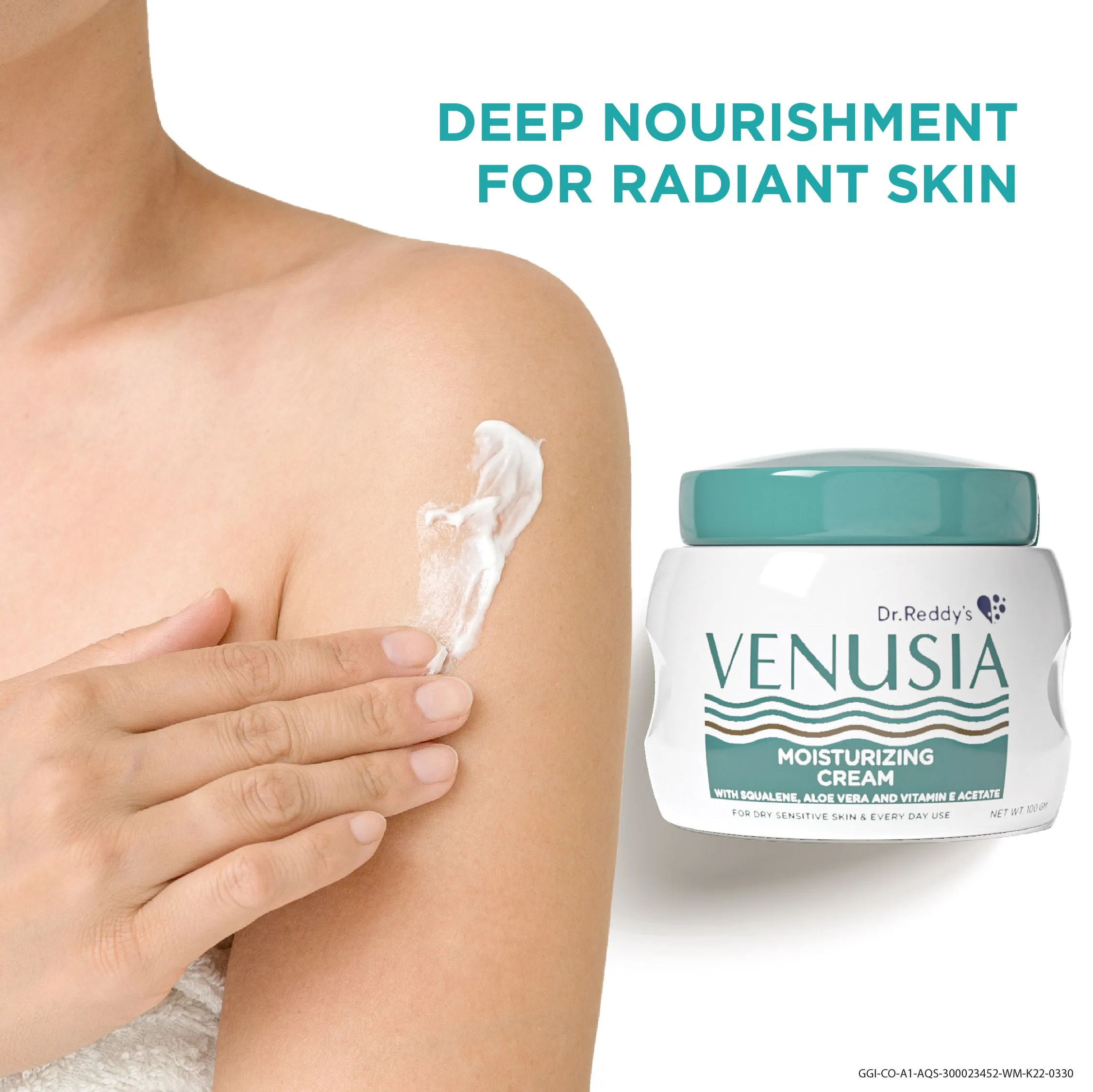 Dr. Reddy's Venusia Moisturizing Cream With Aloe Vera,Vitamin E & Squalene 100 GM