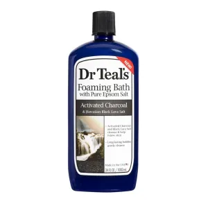 Dr Teal's Activated Charcoal & Lava Foaming Bath with Pure Epsom Salt 1L