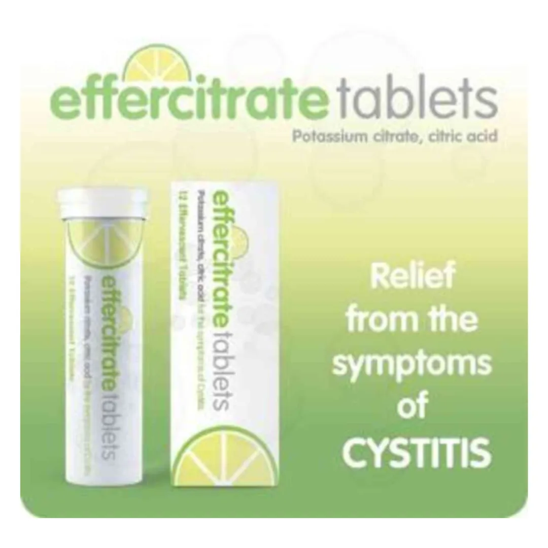 Effercitrate For Cystitis 12 Effervescent Tablets (P) (N)