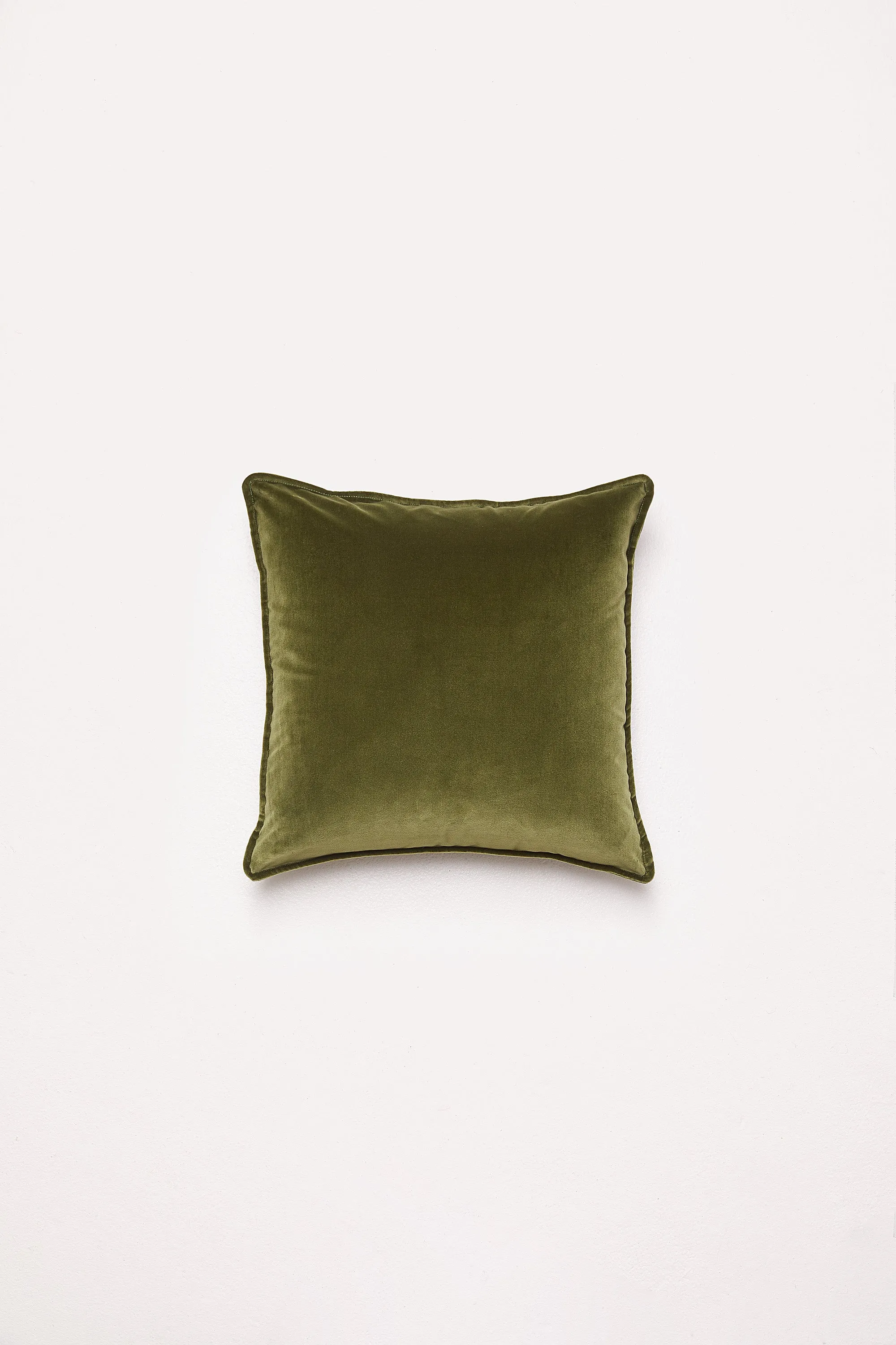 Essential Velvet - Sicilian Olive Cushion