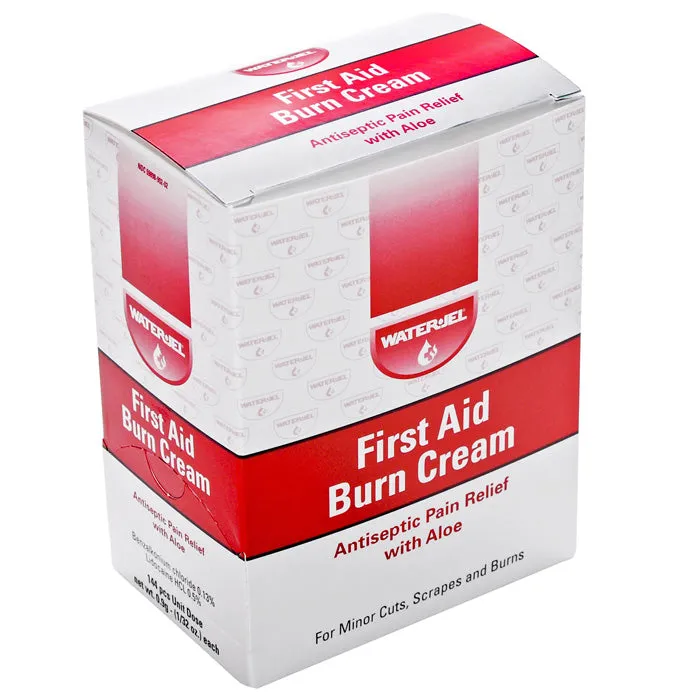 First Aid Burn Cream with Aloe Vera Packets by WaterJel 144/ Box