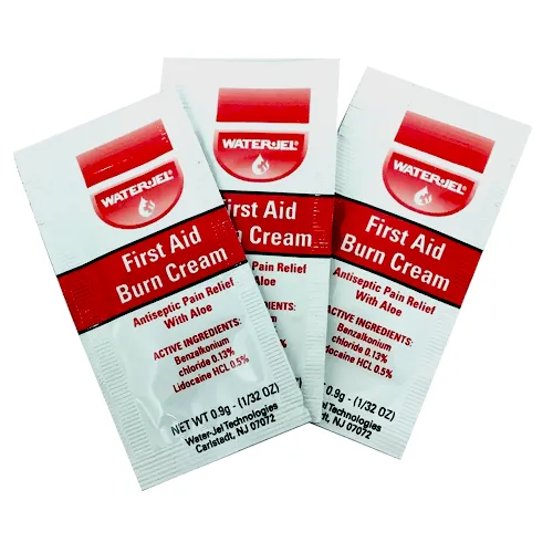 First Aid Burn Cream with Aloe Vera Packets by WaterJel 144/ Box