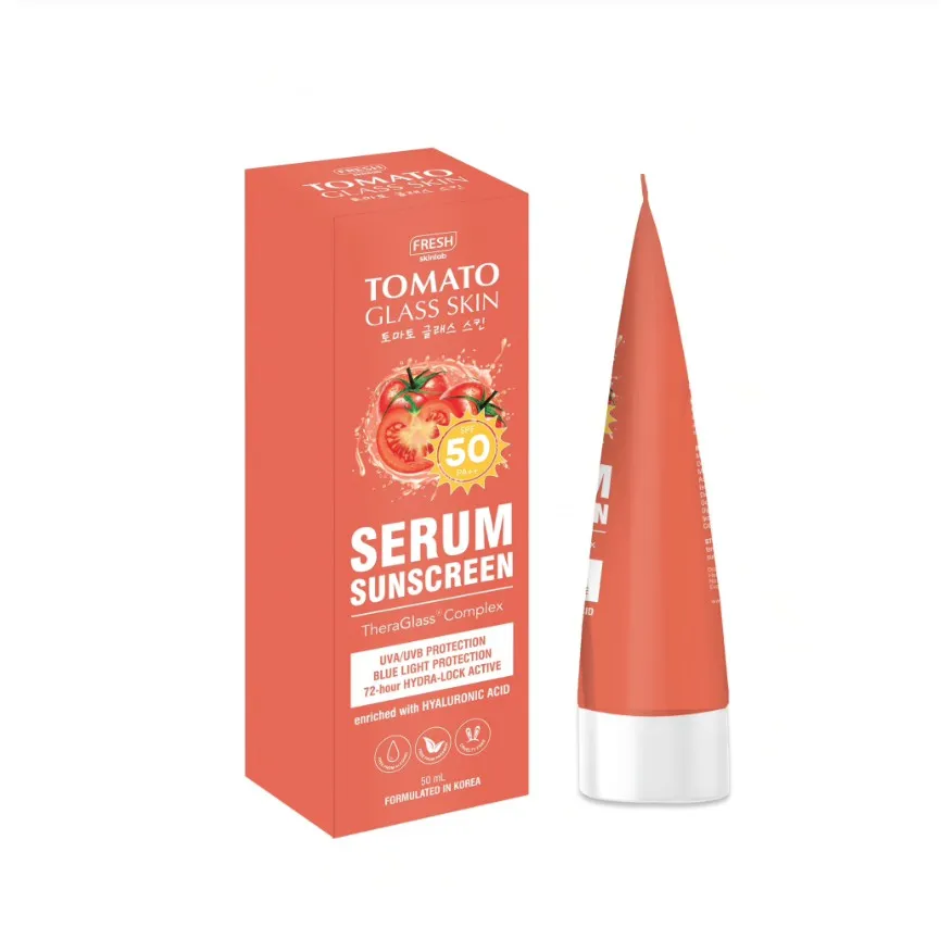 Fresh Skinlab Tomato Glass Skin Serum Sunscreen with SPF50 PA  