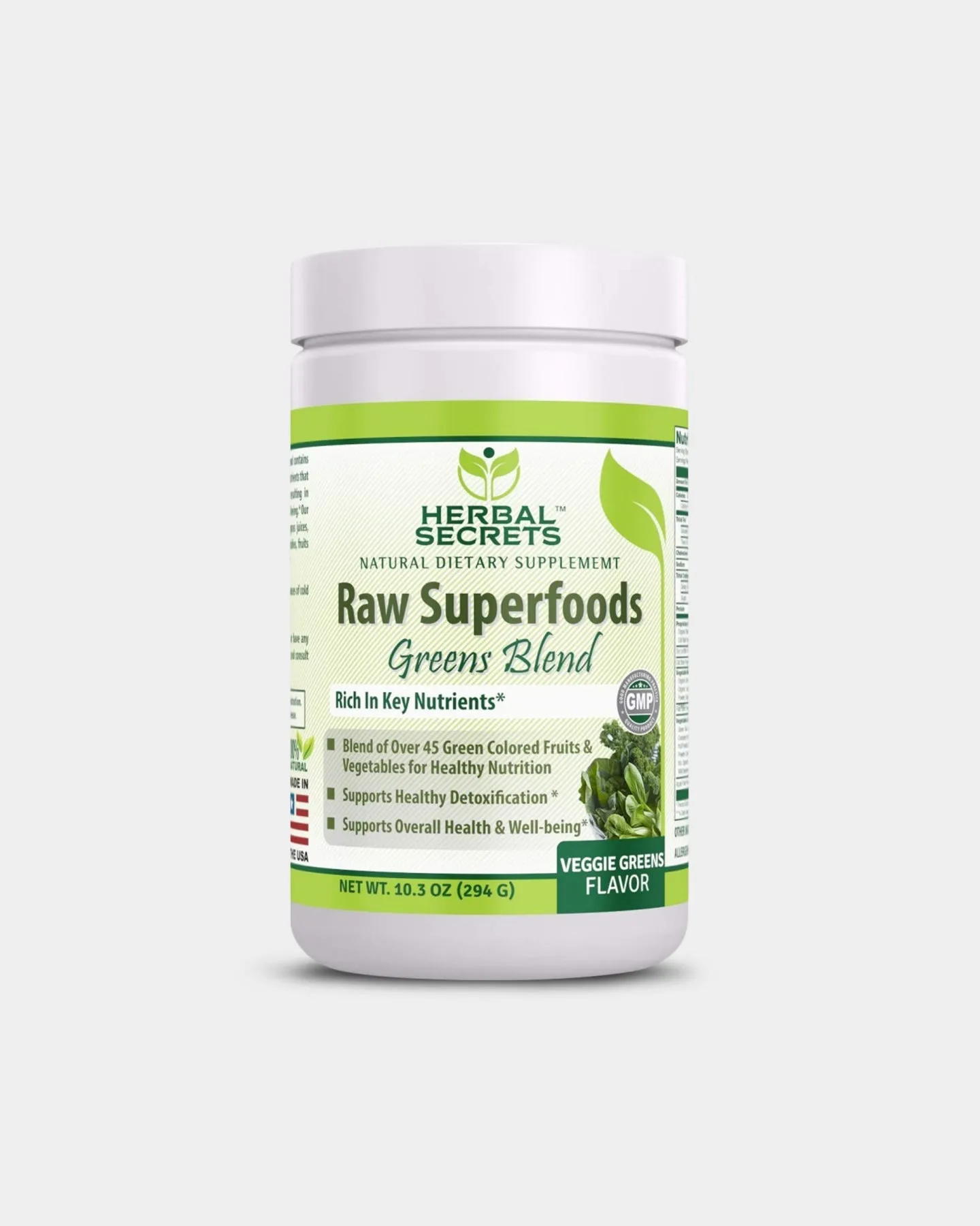 Herbal Secrets Raw Superfoods - Greens Blend