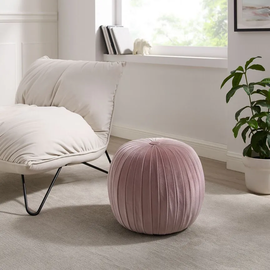 Hoku Ottoman - Pink