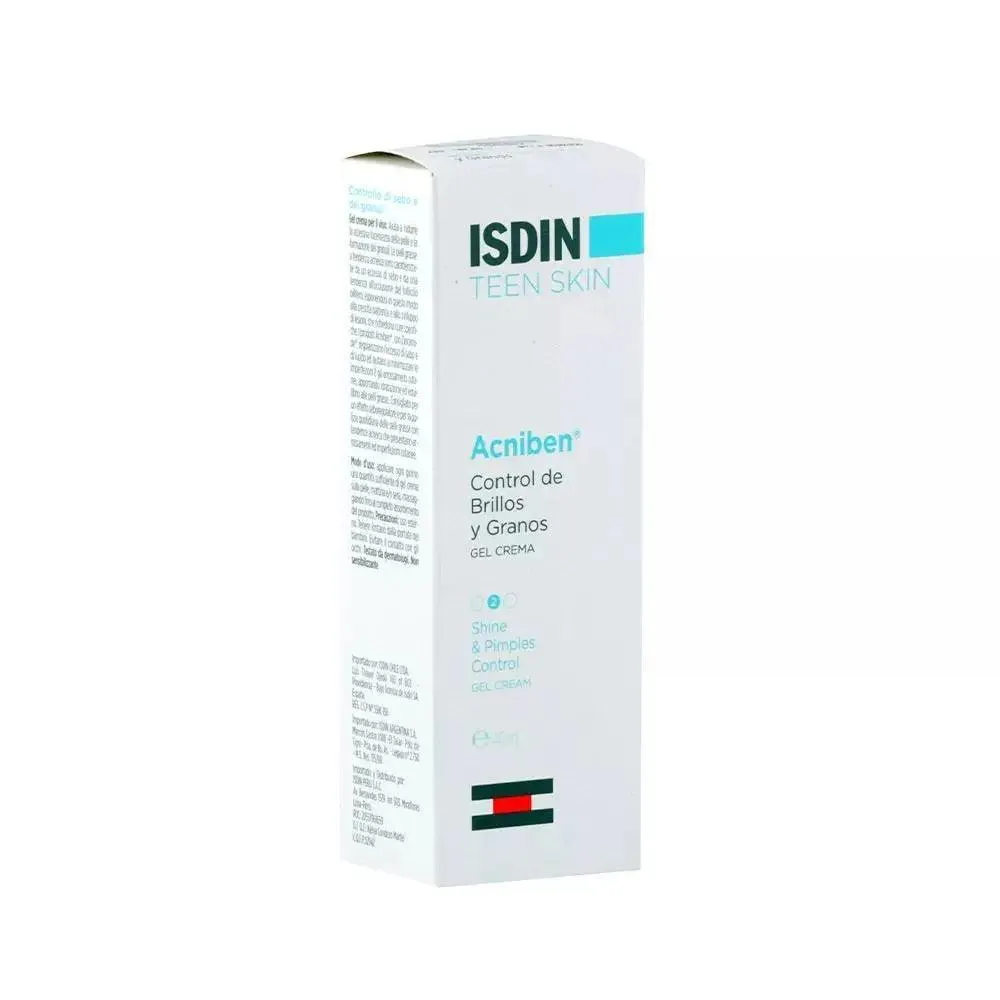 Isdin Acniben Brillos Granos Gel Cream 40ml (Shine & Pimple Control)