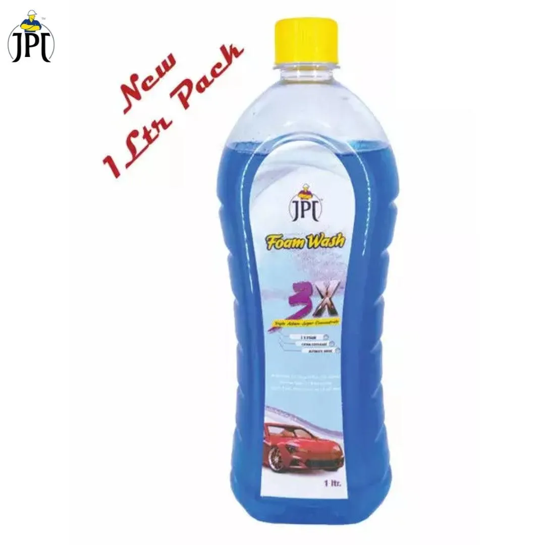 JPT 1-Litre Super Concentrated Advance 3x Snow Foam Formula Car Shampoo | Extra Coverage | Ultimate Shine | Works with Foam Cannons, Foam Guns or Bucket Washes