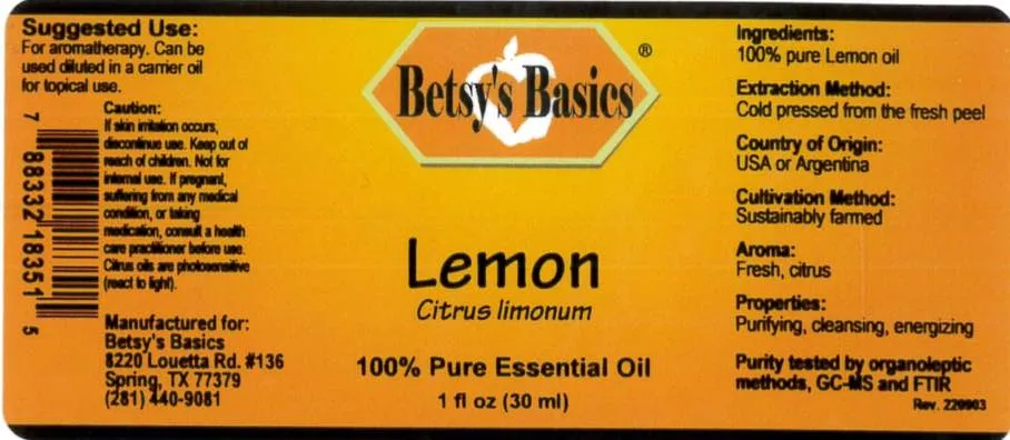 Lemon Oil, 1 oz