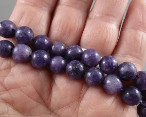 Lepidolite Beads Round Various Sizes