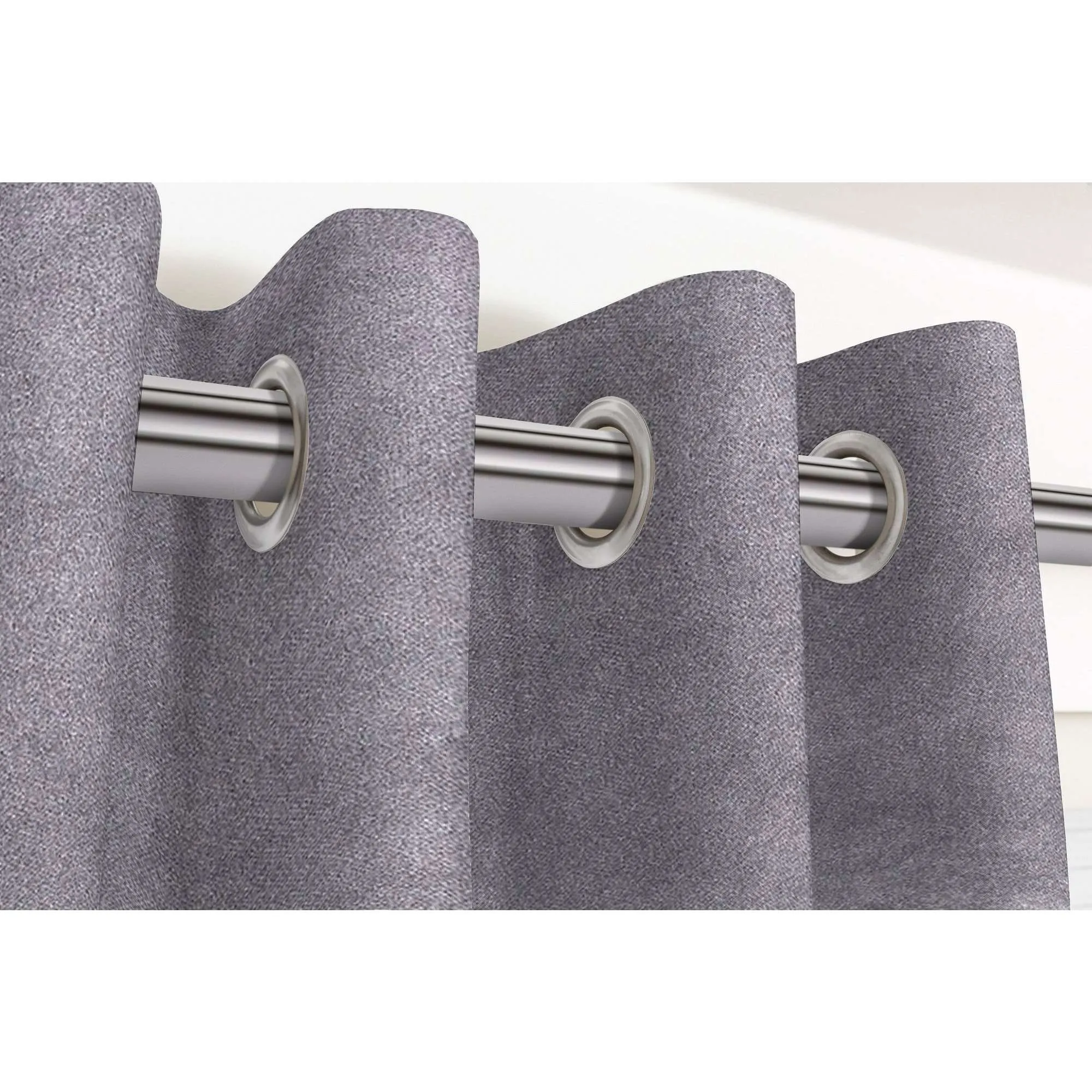 Matt Soft Silver Velvet Curtains