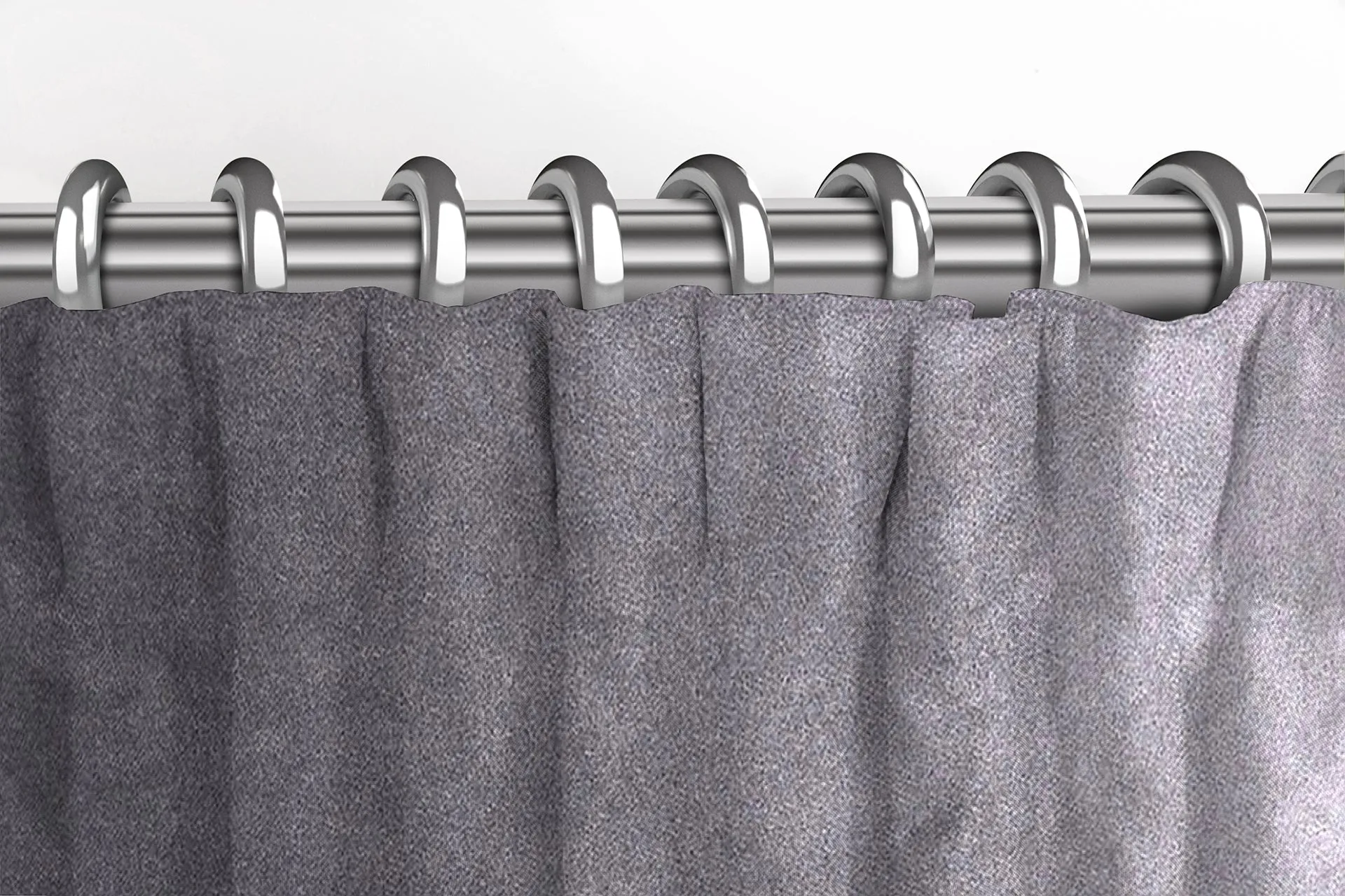 Matt Soft Silver Velvet Curtains