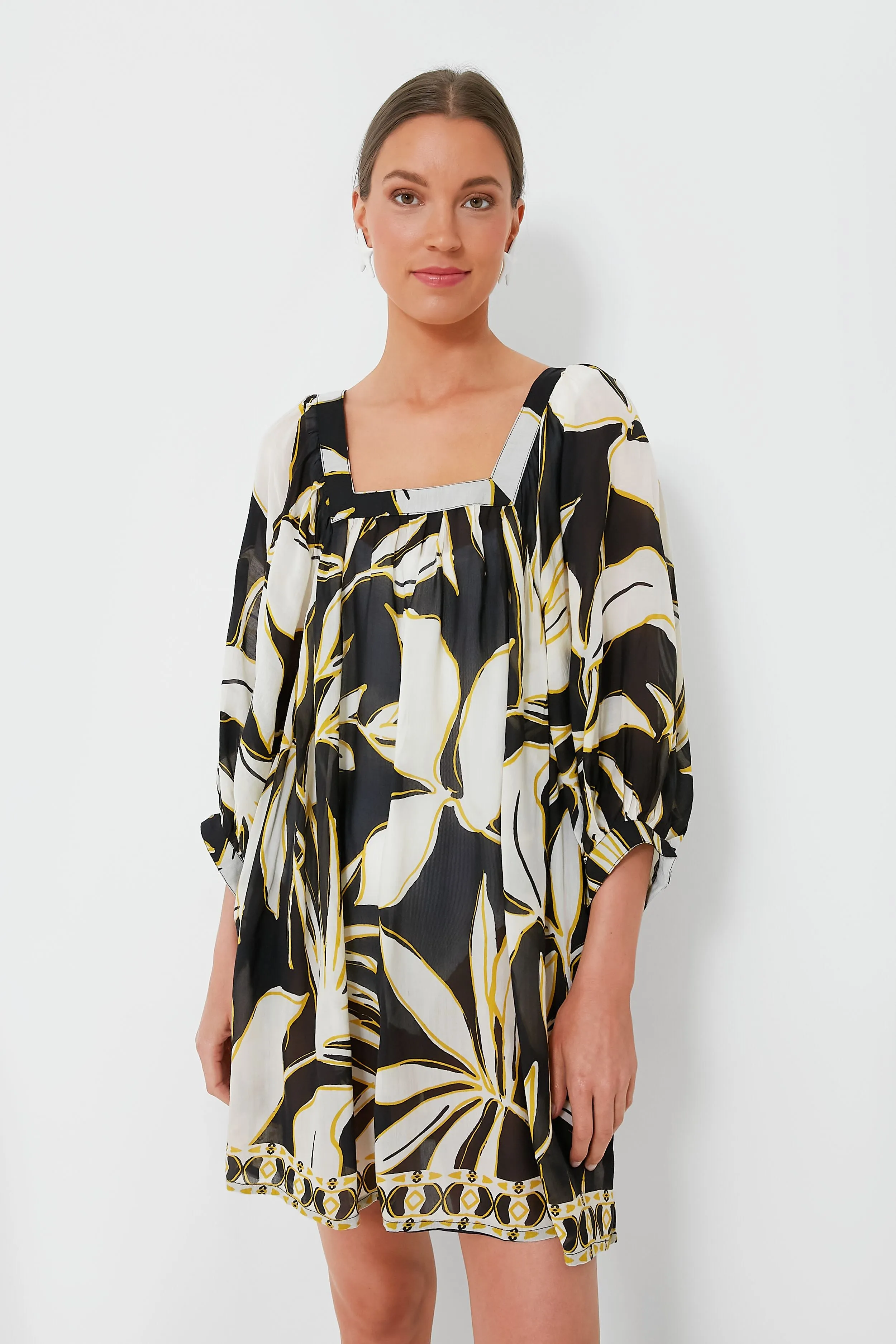 Mod Iris Balloon Sleeve Coverup