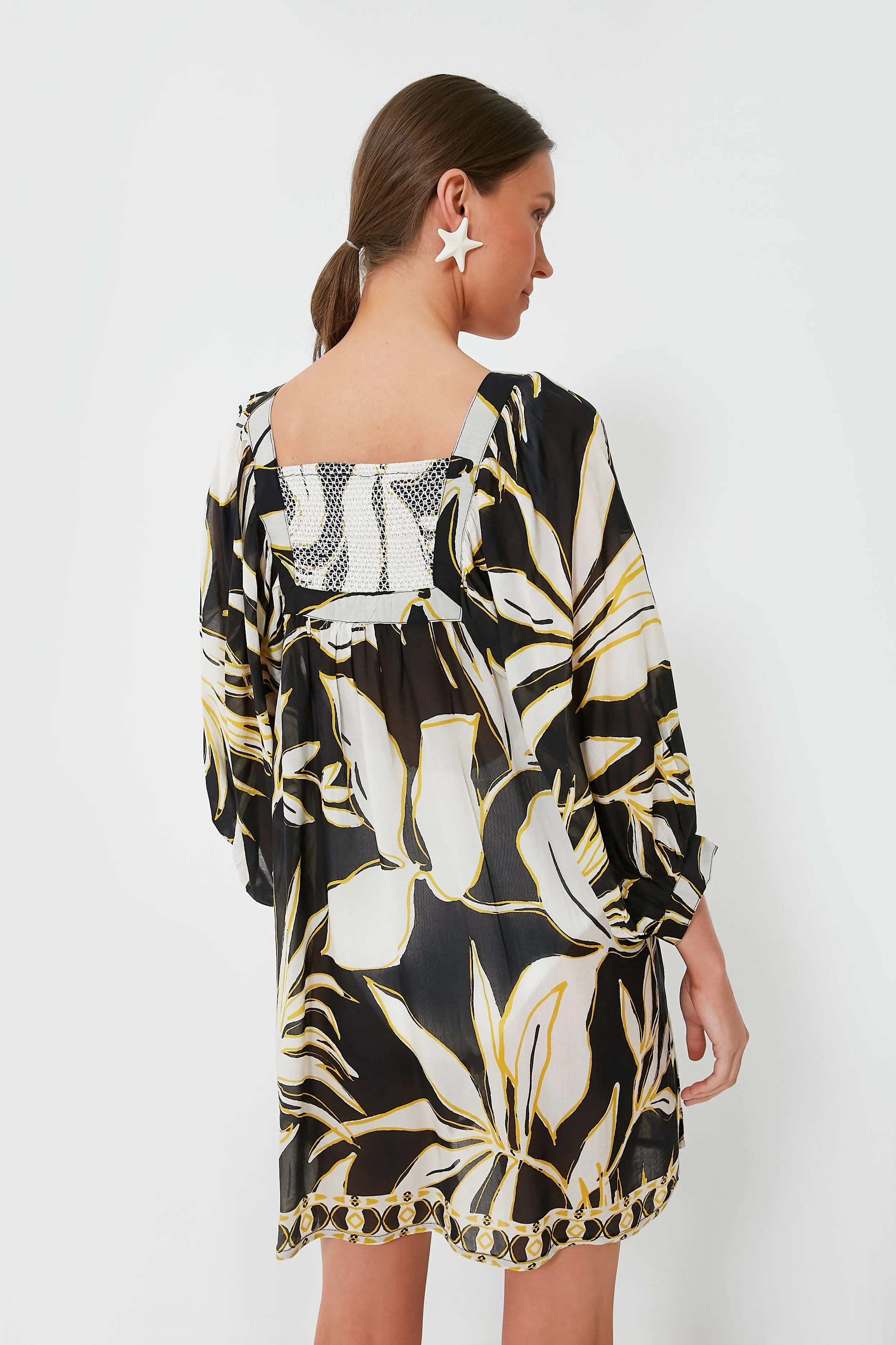 Mod Iris Balloon Sleeve Coverup