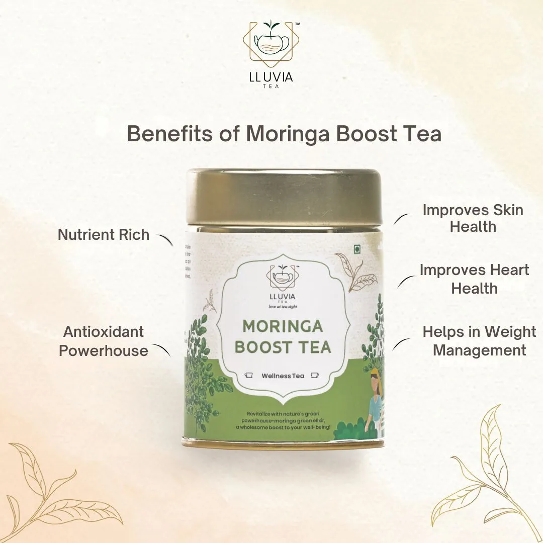 Moringa Boost Tea|Nutrient-Rich|Vitality and Digestive Health- 50g