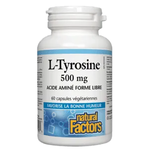 Natural factors - l-tyrosine 500mg - 60 vcaps