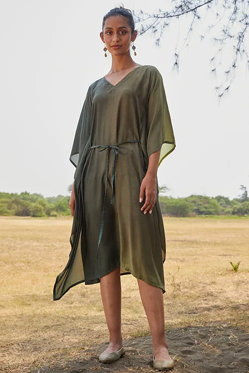 Okhai 'Daphne' Muslin Modal Ombre Kaftan Dress