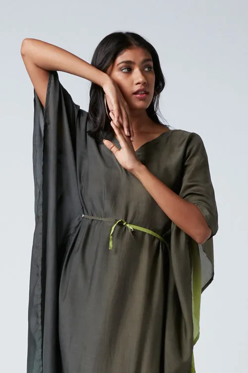 Okhai 'Daphne' Muslin Modal Ombre Kaftan Dress