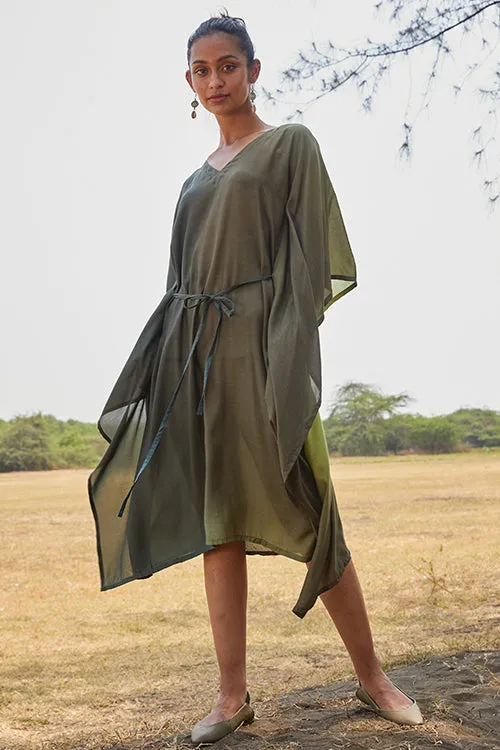 Okhai 'Daphne' Muslin Modal Ombre Kaftan Dress