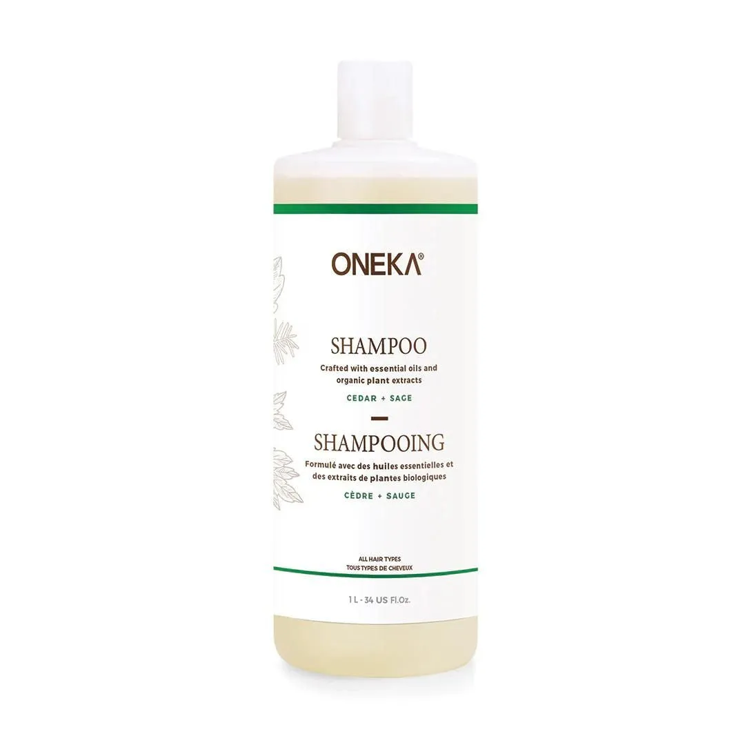 Oneka Shampoo - Cedar & Sage (500ml & 1L)