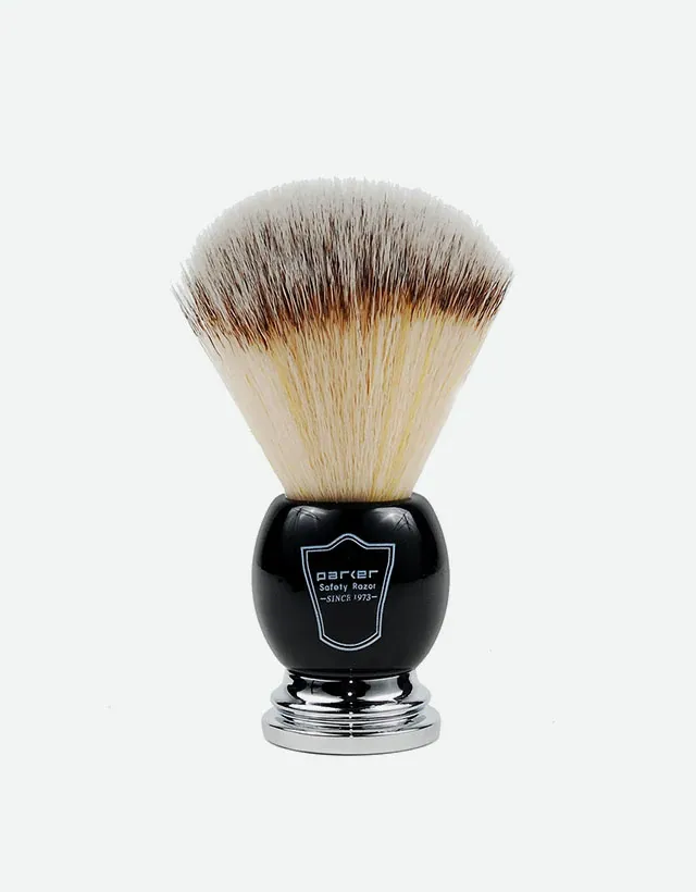 Parker - Black & Chrome Handle Brush, Synthetic Bristle