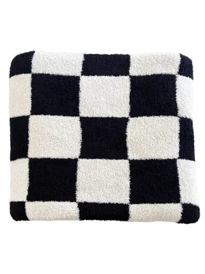 Phufy® Bliss Checker Sofa Blanket, Black