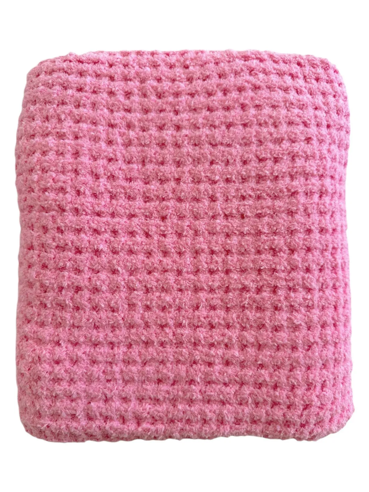 Phufy® Bliss Waffle Blanket, Cotton Candy Pink