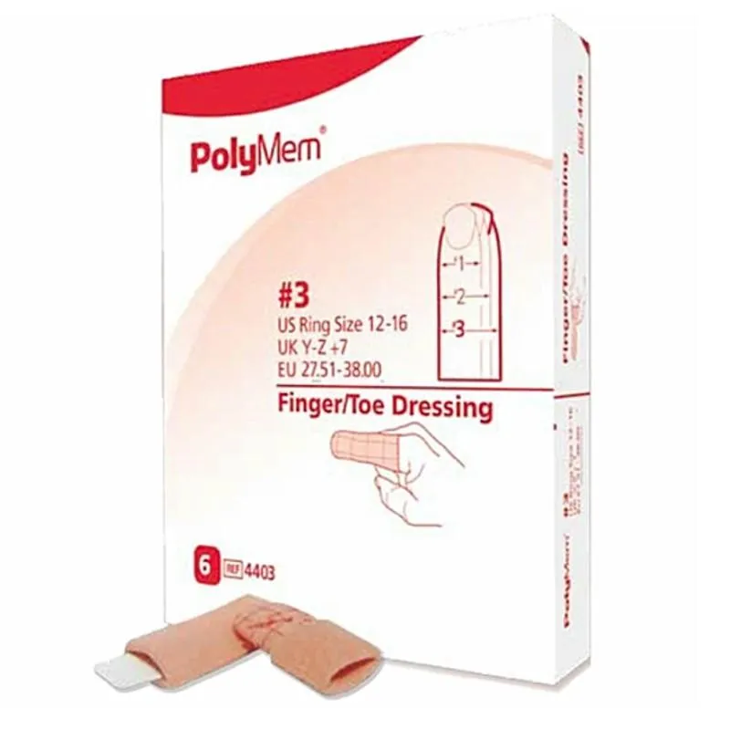 Polymem #3 Finger/Toe PolyMeric Membrane Dressing