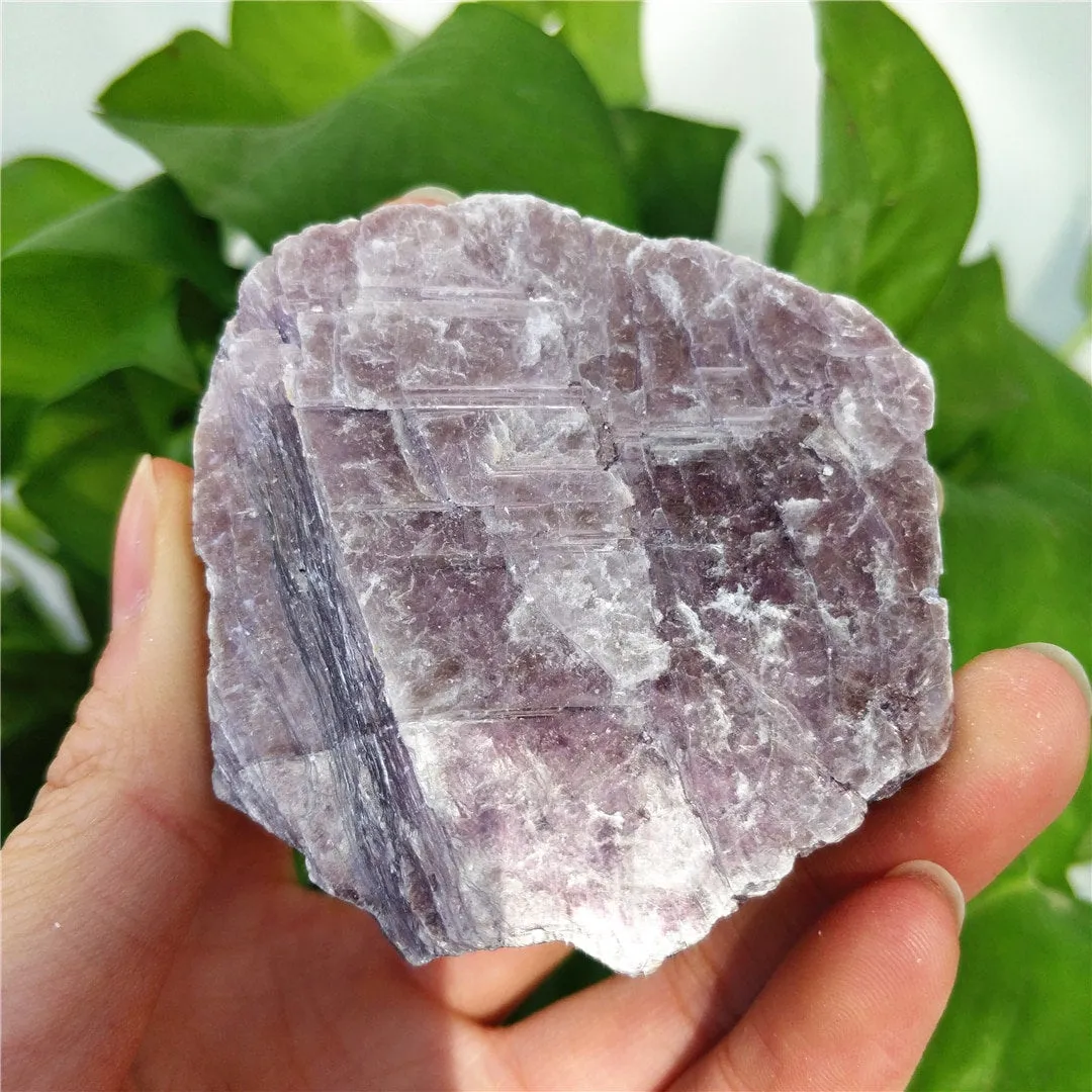 Raw Lepidolite Stone- Lepidolite Crystal - Stress Relief - Healing Stone - Reiki Healing - Meditation - Metaphysical - Purple Crystal