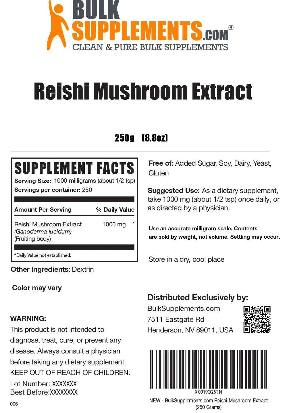 Reishi Mushroom Extract Powder