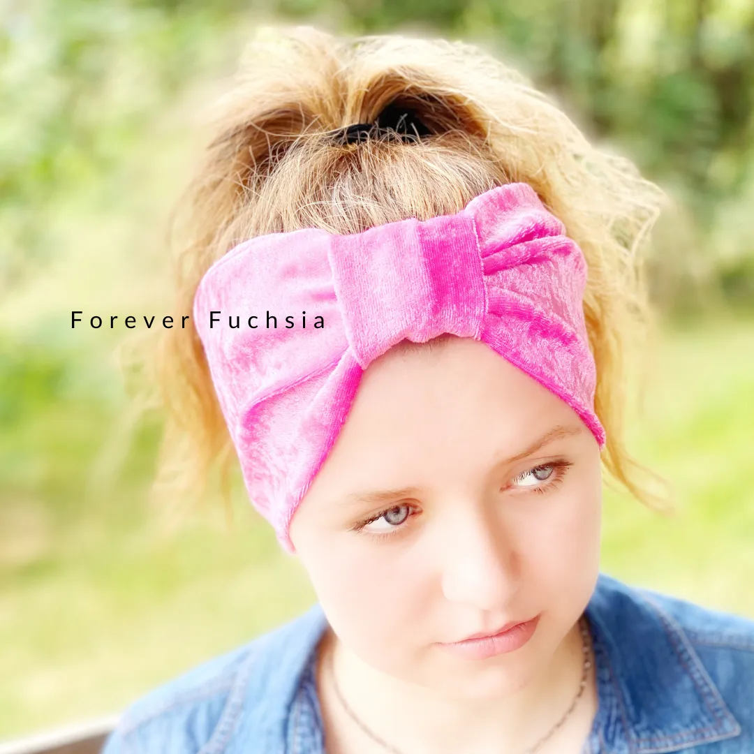 Relaxing Velvet Stretch Headband for Women, Multiple Colors Available