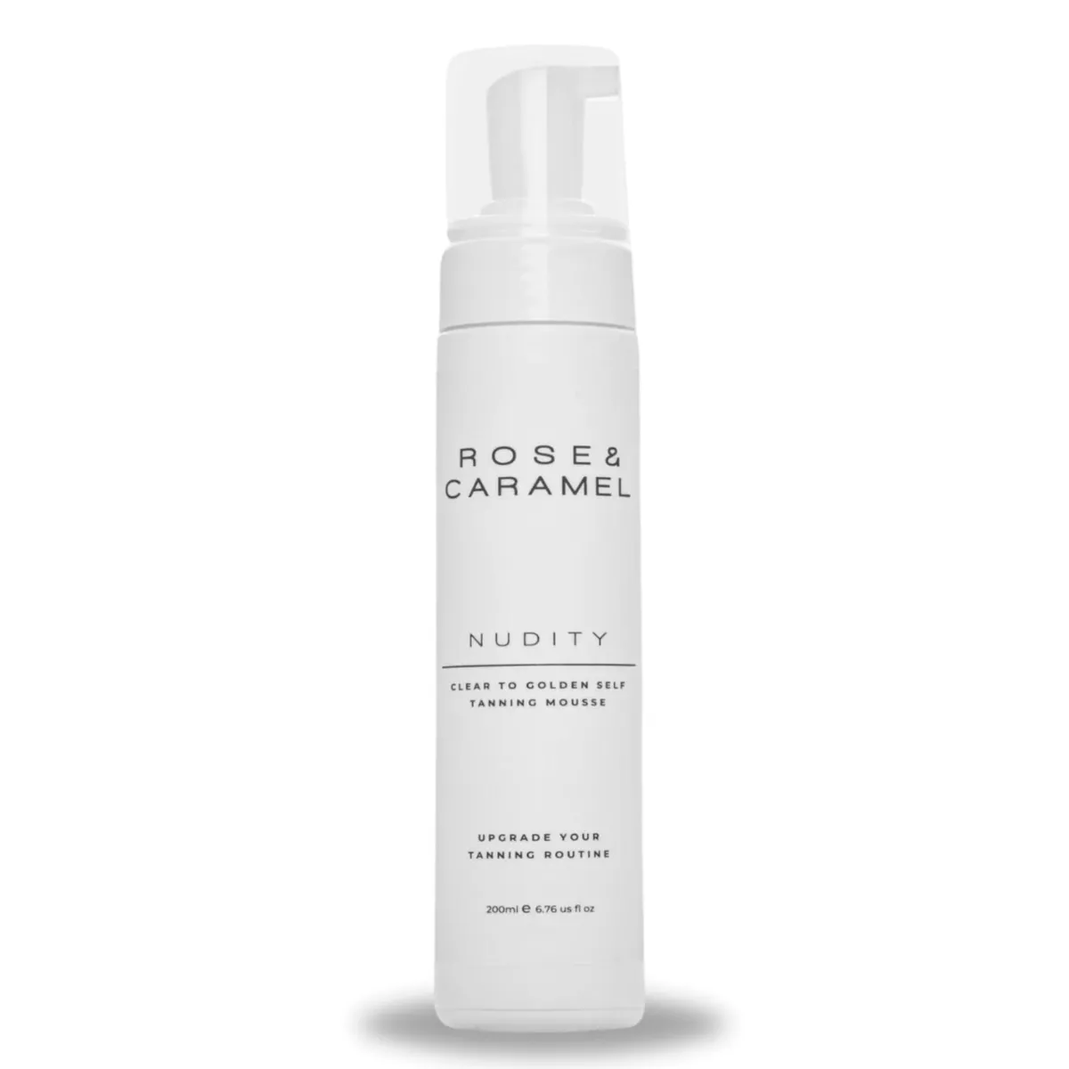 Rose & Caramel Nudity Clear Golden Self Tanning Mousse