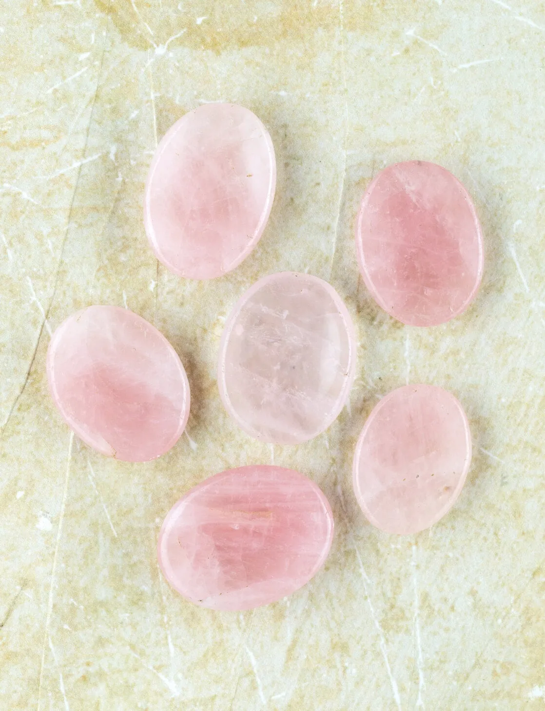 Rose Quartz Relief Stone for Love