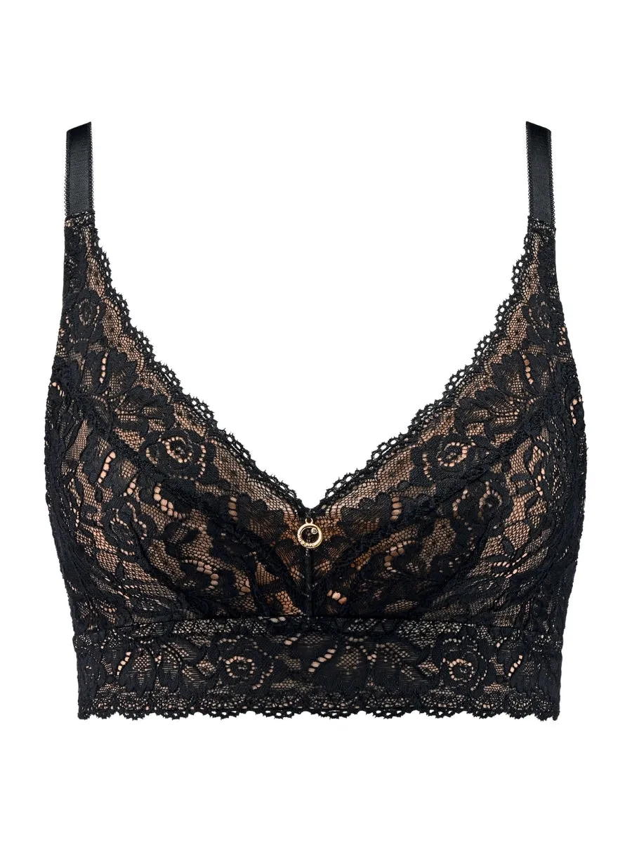 Rosessence Care Triangle Bralette - Black