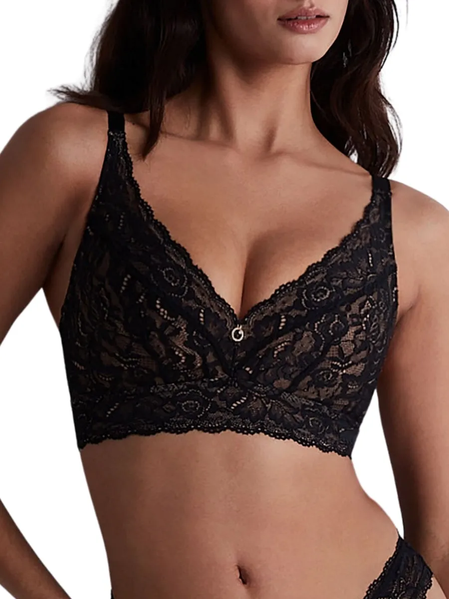 Rosessence Care Triangle Bralette - Black