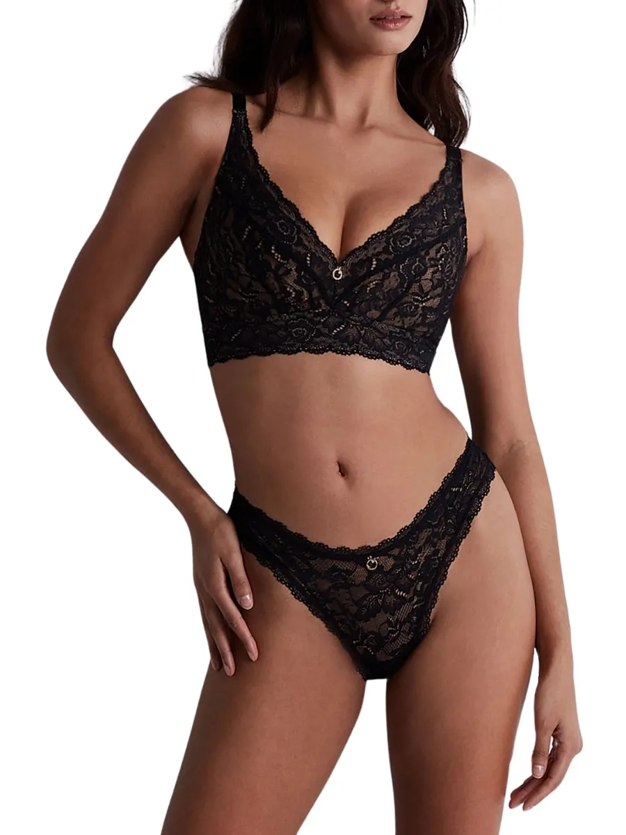 Rosessence Care Triangle Bralette - Black