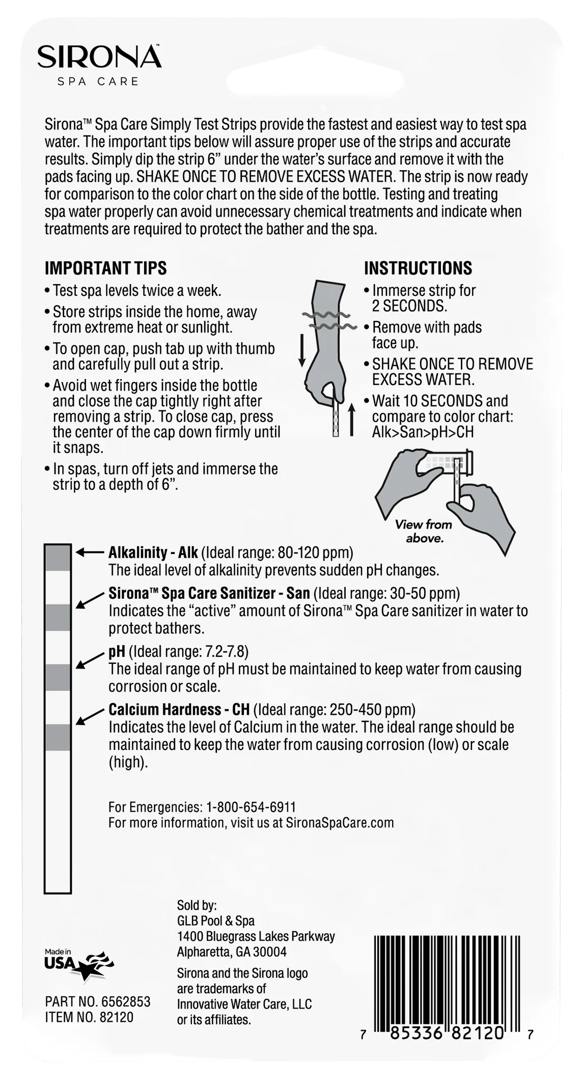 Sirona Simply Test Strips