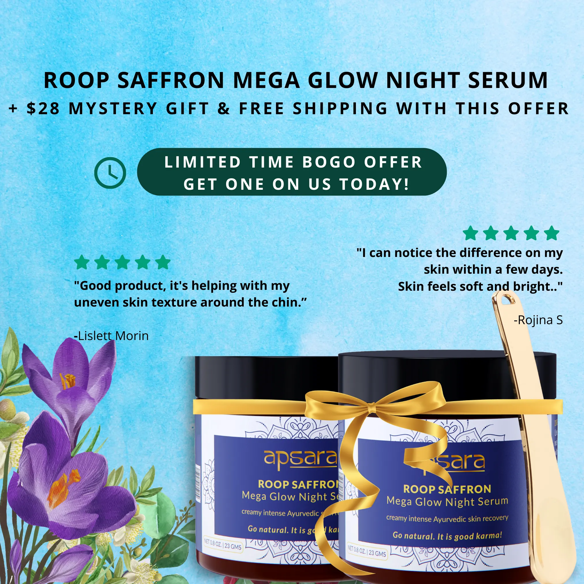 Sleep & Wakeup Glowing Everyday (Limited time BOGO offer)