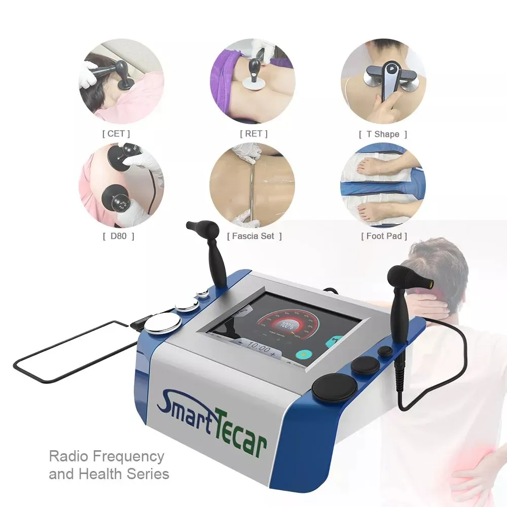 Tecar Therapy Diathermy Machine CET RET RF Indiba For Sports Rehabilitator Sport Therapist Tecar Therapy Machine For Body Pain