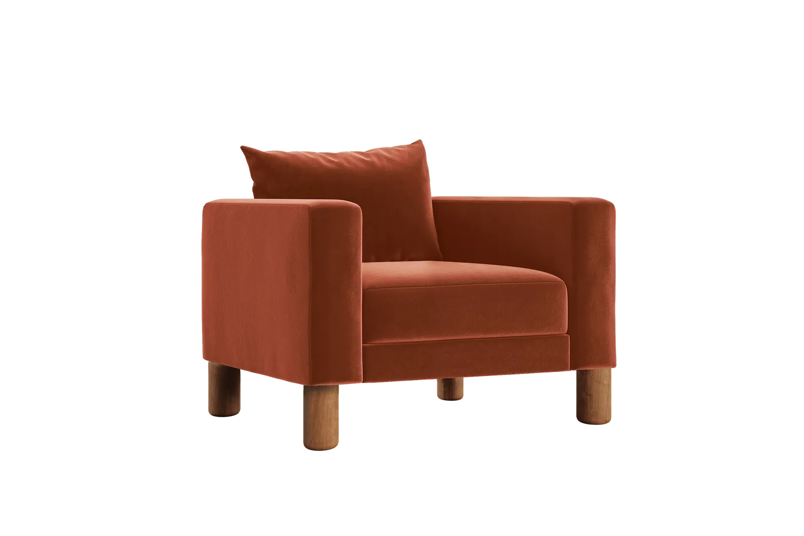 The Essential Club Chair in Recycled Velvet