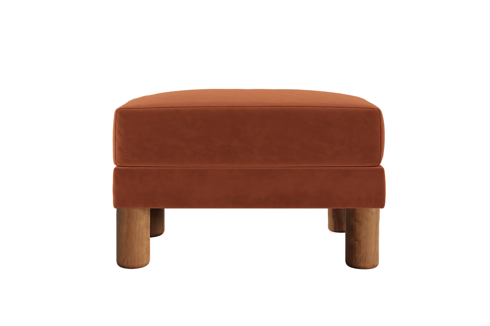 The Essential Ottoman in Recycled Velvet