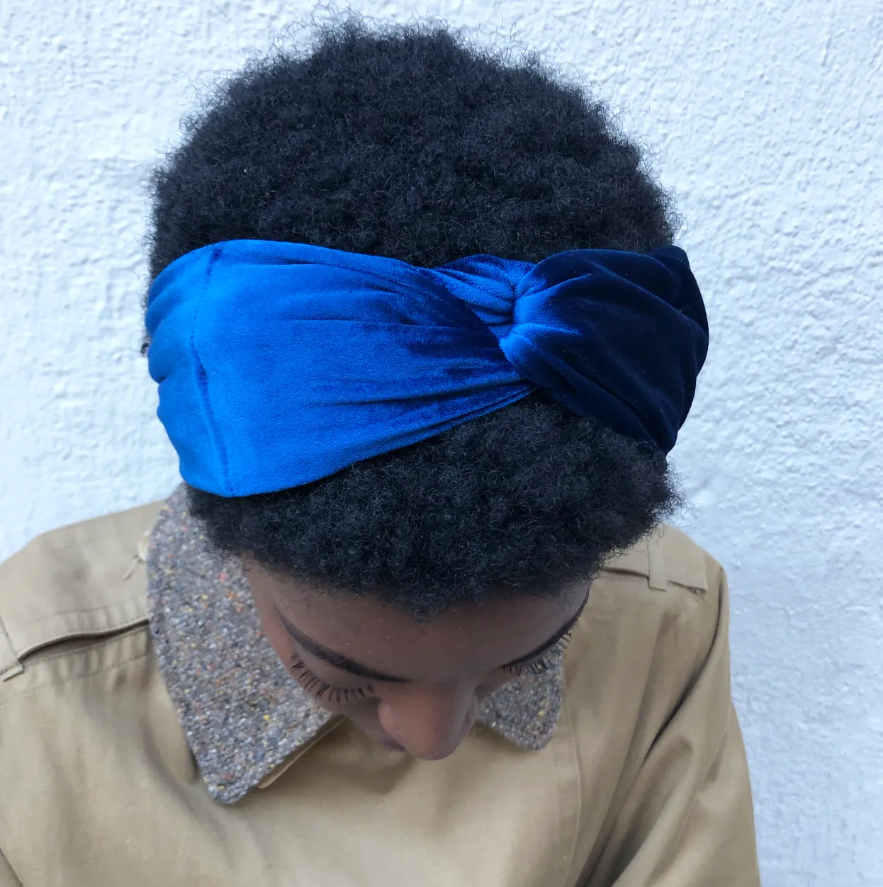 Ultra Blue Velvet Headband